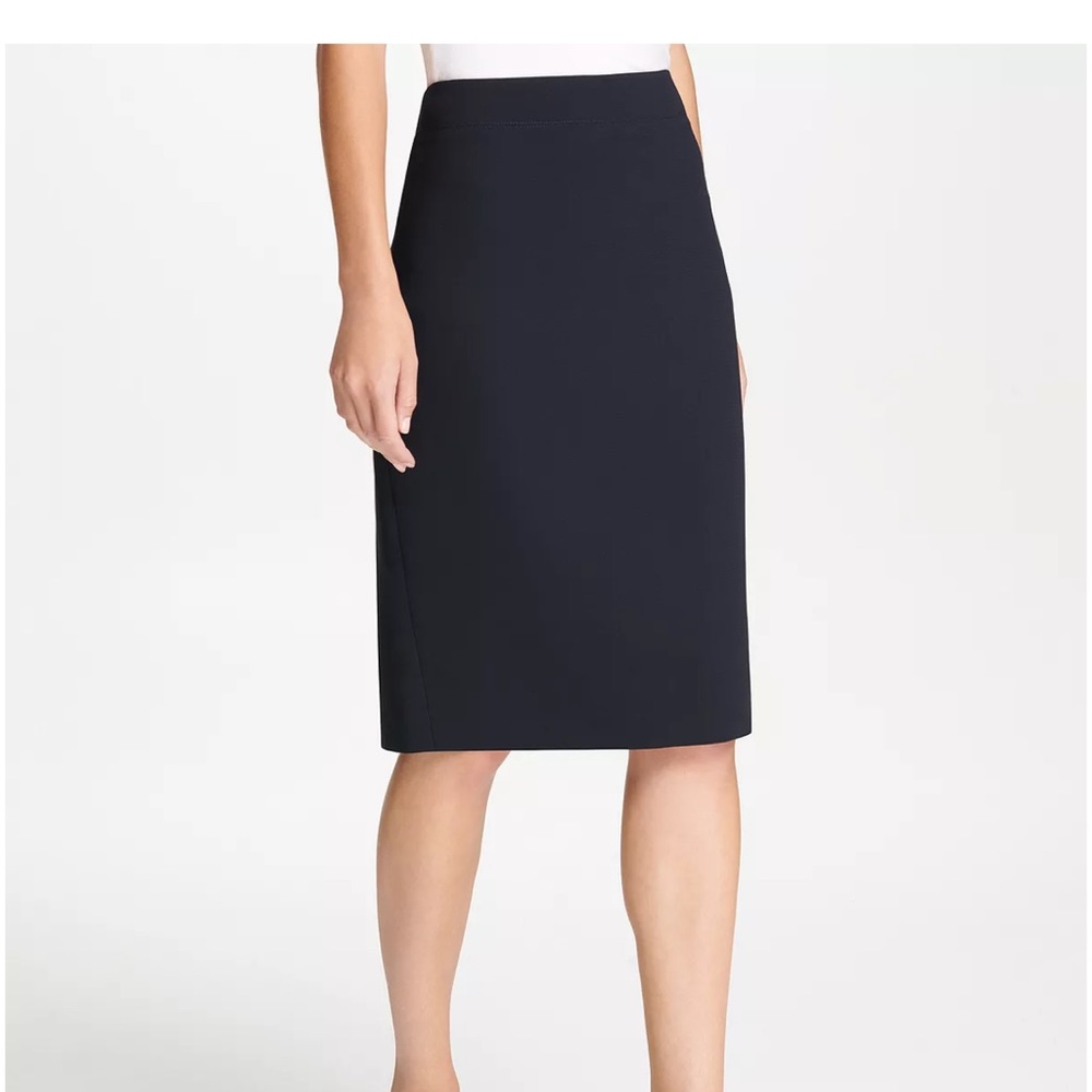 Deep navy pencil skirt